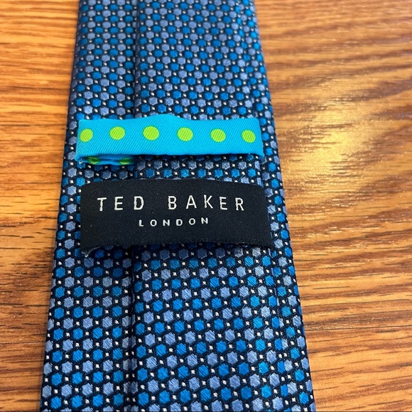 Ted Baker London Silk Skinny Tie - Blue - Picture 5 of 7
